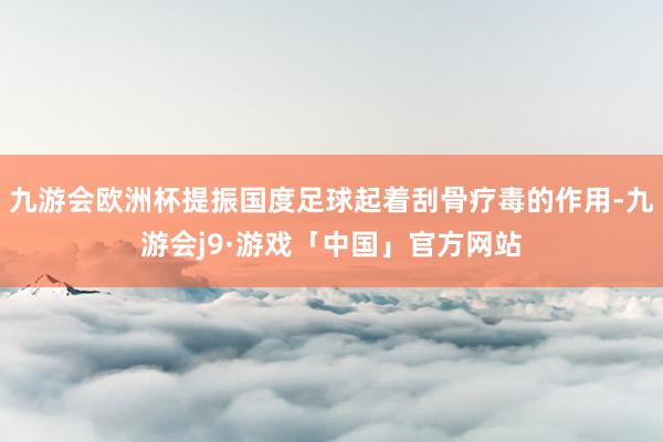 九游会欧洲杯提振国度足球起着刮骨疗毒的作用-九游会j9·游戏「中国」官方网站