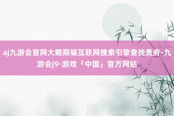 aj九游会官网大略期骗互联网搜索引擎查找贵府-九游会j9·游戏「中国」官方网站