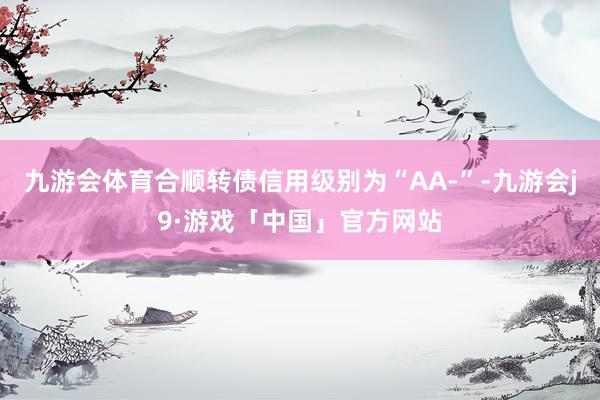 九游会体育合顺转债信用级别为“AA-”-九游会j9·游戏「中国」官方网站